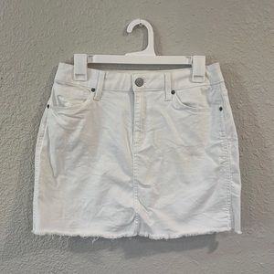 White Jean Skirt